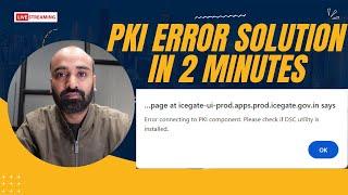 PKI  component error icegate | ICEGATE DSC Registration | ca validation false in icegate