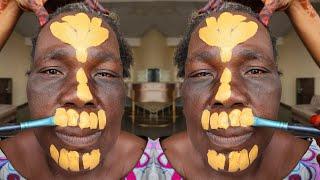 She Got Married at 65 years  Bridal  Makeup And Gele Transformation  Makeup Tutorial