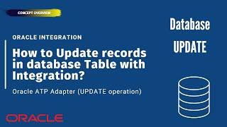 How to UPDATE records in Oracle ATP database table in Oracle Integration (OIC)? | UPDATE operation