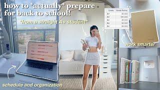 how to prepare for BACK TO SCHOOL  study tips, time management, productive apps, school supplies