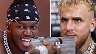 KSI & Jake Paul REACTION To Austin Mcbroom Getting KNOCKED OUT By Gib