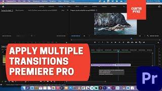 How To Apply Transitions to Multiple Clips at Once - Premiere Pro