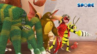 Insect Cartoon Size Comparison | Insect Cartoon Face-off [S1] | SPORE