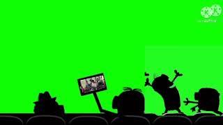 minions theater cinema green screen