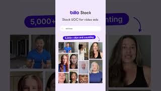 Create Video Ads 10x Faster With Billo Stock