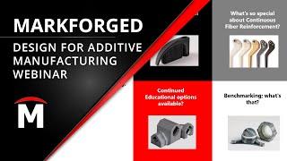 Design for Additive Manufacturing Webinar