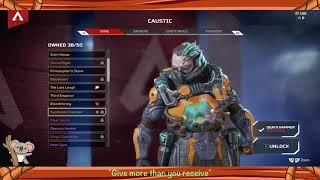 New Legendary Skin for Caustic (Synthesis Chamber), Close-Up. [Apex Legends - Highlight - Oct.21]