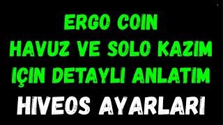 ERGO COİN MİNİNG HİVEOS AYARLARI NASIL OLUYOR | ERGO SOLO KAZIM 2MİNERS VE HEROMİNER AYARLARI