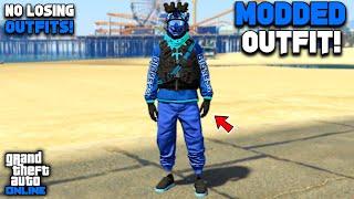 GTA 5 Online Easy Blue Joggers Modded Outfit With Glitched Armor! (No Transfer)