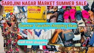 Sarojini nagar Market trending suits,bags,footwear SUMMER sale ₹100