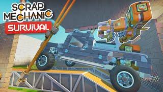 Building a Refine Bot Receiving Station - Scrap Mechanic Survival Mode #36