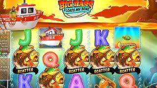 Big bass float my boat slot rare 5 scatter bonus record win $75,000 bonus buy compilation