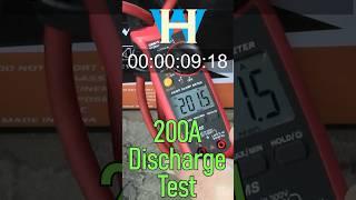 200A Discharge test on Wulills 12V 100A LiFePo4 battery