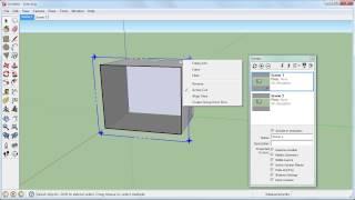 SketchUp: Section Planes Cut View and Scenes