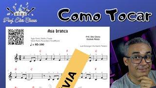 ‍ COMO TOCAR - Asa branca - Luiz Gonzaga - 2920 - Tutorial Partitura e Teclado Fácil