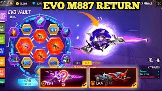 EVO M1887 RETURN IN EVO VAULT| FREE FIRE NEW EVENT| FF NEW EVENT TODAY|NEW FF EVENT|GARENA FREE FIRE