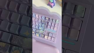 kiiboom violet keycaps! #cute #kawaii #aesthetic #keyboard #shorts