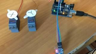 How To control MPU 6050 GY 521 with Arduino and servo motors