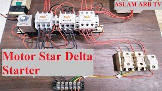 Motor Auto star Delta power Connection Easy way. Star delta Connection.