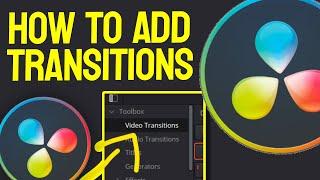 How to Add TRANSITIONS in Davinci Resolve 18 - Tutorial for Beginners