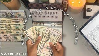 Cash Stuffing $560 | December #4 | Savings Challenges + Sinking  Funds | Budgetmas/ Vlogmas