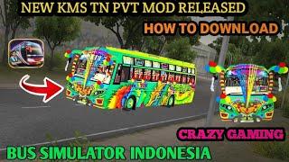  NEW KMS TN PVT BUS MOD RELEASED HOW TO DOWNLOAD AND INSTALL FOR #BUS SIMULATOR INDONESIA |TAMIL ⭐