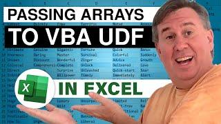 Excel Arrays As Arguments To Application WorksheetFunction in Excel VBA - Episode 2435