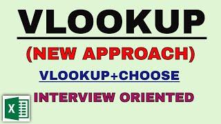 VLOOKUP ( New Approach) | How to Use VLOOKUP with CHOOSE Function without Helper Column | #vlookup