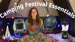 My TEN Camping Festival Essentials