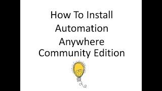 Automation Anywhere Community Edition Installation | RPA | #RPA #Automation #IT #Software #RpaTools