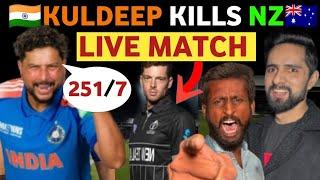 INDIA ALMOST WON THE FINAL, NEW ZEALAND 251/7, KULDEEP & VARUN EXCELLENT BOWLING, PAKISTANI REACTION