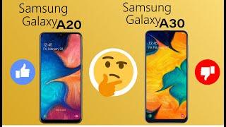 Smartphone comparison/// samsung galaxy a20 vs samsung galaxy a30///