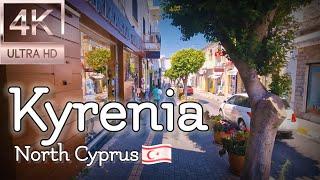 4K walking tour around Kyrenia city center in North Cyprus _Summer 2023_!