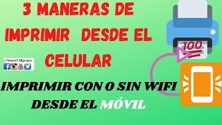 Como imprimir desde mi celular(2024)como imprimir desde el móvil/imprimir desde el celular(sin wifi)