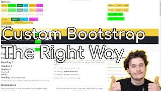 Bootstrap Theme and Color Customization - The Right & Easy Way