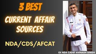 Best current affair sources for defence aspirants .#nda #cds #afcat