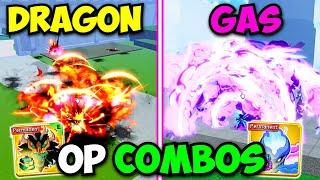 OP Combo For NEW Dragon Rework & Gas Fruit In Blox Fruits Update 24!