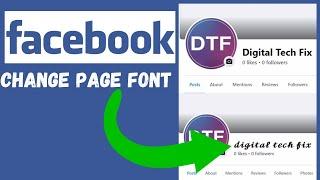 How to Change Font Style on Facebook Page on Laptop/PC