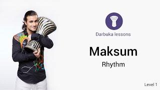 Darbuka lesson Rhythm MAKSUM MAQSOUM for beginners | Doumbek Derbake Tabla