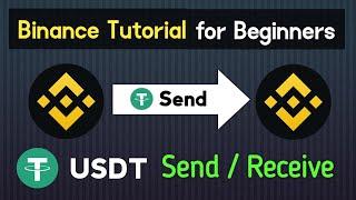 How To Send / Receive Crypto and USDT in Binance | Tutorial for Beginners 2024