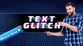 GLITCH -Create GLITCH Text Effect in Filmora 9 Tutorial [hindi]