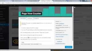 how to add page visitor counter plugin wordpress