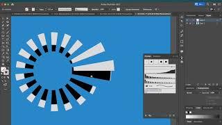 How to create a radial column chart? It’s easy, only using illustrator 