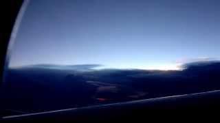 Filmed thunderstorms from an airplane