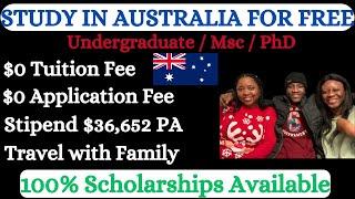 Study For Free In Australia // No Tuition Fee// No Application Fee // Value $36,652 per annum