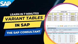 Variant Table in SAP | LO-VC | #SAPSD | The SAP Consultant | Variant Pricing | Constraints