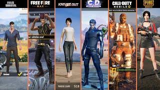 COD Vs PUBG Vs Rules of Survival Vs Knives Out Vs F.F Max Vs Creative Destruction | Comparison