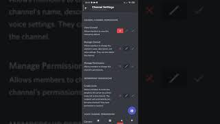 How to lock/whitelist a channel and voice channel on discord server (Handphone/mobile)