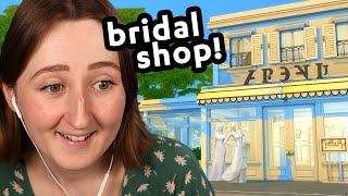 i built a wedding dress store in the sims!