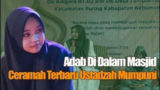 HATI - HATI !! JANGAN LAKUKAN INI DI DALAM MASJID || CERAMAH TERBARU USTADZAH MUMPUNI HANDAYAYEKTI